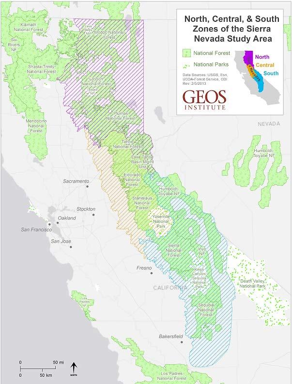 Project example Objectives Vulnerability Assessments & Adaptation strategies for Sierra