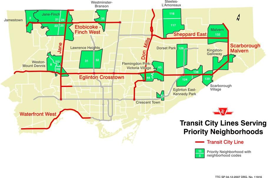 Transit Planning and Priority Neighbourhoods Provide for growth of city and region Service to disadvantaged neighbourhoods Accessible, reliable and
