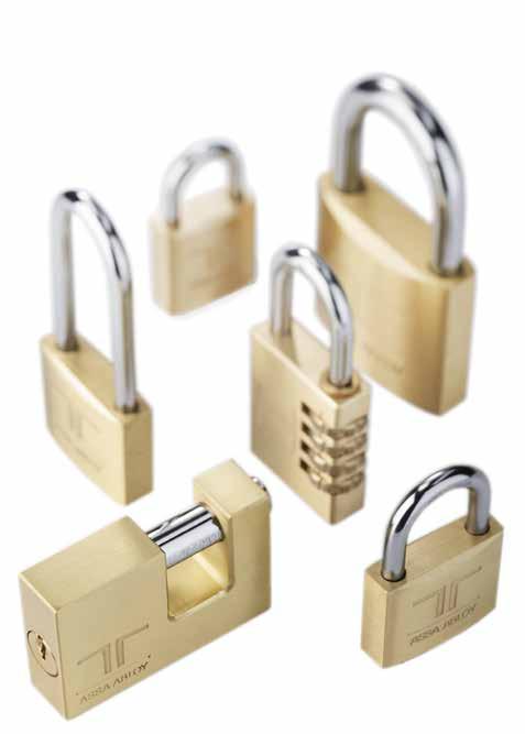 that shut lots of advantages When you think of safety, think of TESA. And now we give you yet another reason for doing so: our new range of padlocks.