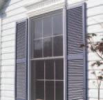 OPEN-LOUVERED SHUTTERS Delivers a fresh, traditional look Baked-on acrylic finish provides superior resistance to fading Standard is available in 12" and 15" widths and 14 different lengths Custom is