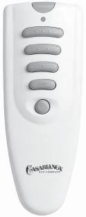 REMOTE OPERATION Fan Control To start the fan, press the appropriate speed button to run the fan at the desired speed.
