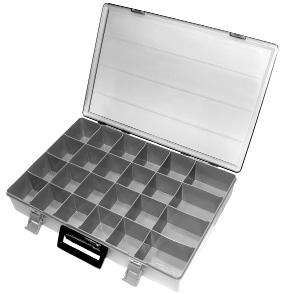 STORAGE FOR SMALL SHOP ITEMS Small P/N 7996 P/N 7967 RESIST MOST COMMON CHEMICALS AND INCLUDE SNAP LATCHES, A DETACHABLE LID AND THE
