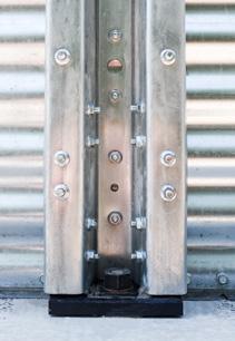 2 bolts, which are seven times more resistant for exceptional protection compared to standard galvanized bolts.