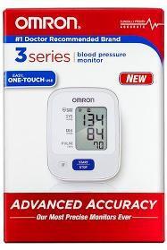 OMNHEM-432C Blood Pressure Digital Monitor (Manual Inflation) Advanced averaging of last 3 readings 30 memory storage with date/ time stamp Extra large digital display Semi-automatic OMNBP -710 3