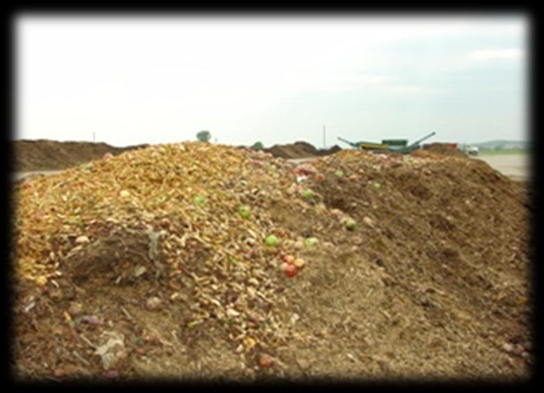 Approximately 70% yard waste 30% food waste.