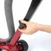 diameter Attaches to traditional shop vacuum, reducing risk of respiratory problems Lightweight portable size for use in small areas Adjustable handlebar for operator