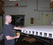 CONSTRUCTING THE BOX SPRINGS INSERTING EDGE GUARDS Edge guards, which are inserted around the entire mattress, prevent