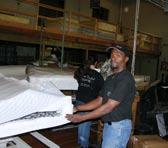 When we construct the pillowtop mattress, we create a gusset, or pocket, in which to insert the