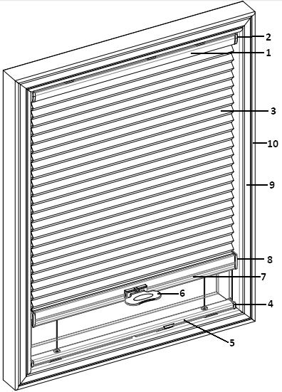 Decoflex TM for Skylights Perfect solution for skylight windows or sloped windows 15 to 90 With decorative frame and brackets pre-attached Operates as bottom up only Can be mounted as inside or