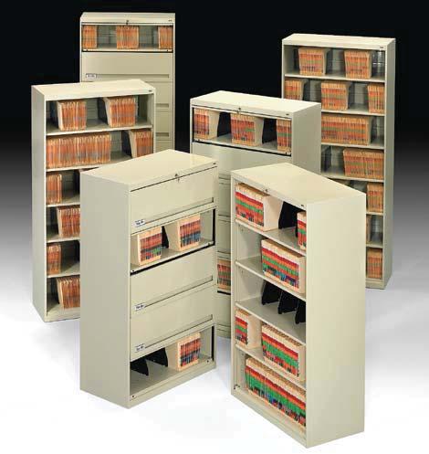 Fixed Shelf Filing Units Keep a maximum amount of files in a minimum amount of space with either open or closed fixed shelf filing units.