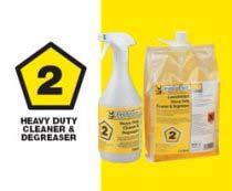 Heavy Duty Cleaner & Degreaser A highly effective cleaner and degreaser for use where heavy soil and grease are evident.