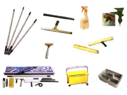 WINDOW CLEANING MACHINE AND EQUIPMENTS * Complete sets that are handy and mobile for cleaning different types of windows surface.