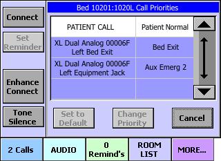 Chapter 3: Using staff consoles and annunciators Configuring call priorities for a patient or staff/duty station By default, call devices such as pillow speakers share the same call priority as the