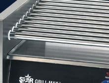 for fine temperature adjustments ELECTRONIC PROGRAMMABLE CONTROLS Electronic controls allow the roller grill to react to grill surface temperatures, resulting in