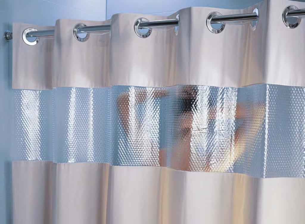 Hookless Shower Curtains for Healthcare exclusively from On The Right Track Hookless