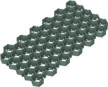 Product data Golpla modules are precision-manufactured hexagonal honeycombs of rigid, high quality re-cycled polymer that link together to form continuous grass reinforcement and erosion control