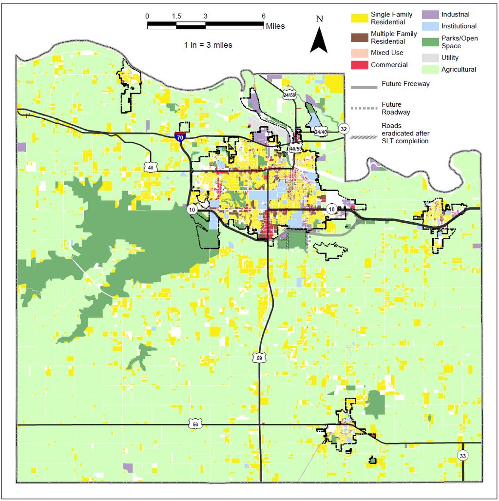 Existing Land Use Existing land uses in the Douglas County and the City of Lawrence are illustrated on Figures 4.2 through 4.5.