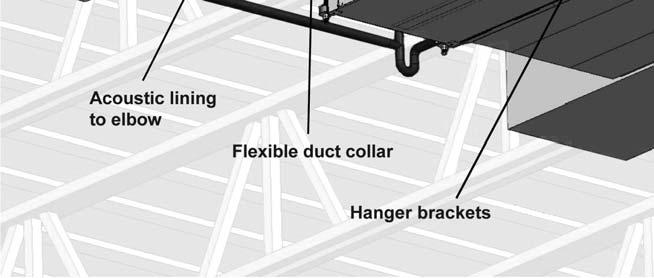 Use only the bolts provided in the kit to attach hanger brackets. The use of longer bolts could damage internal parts.