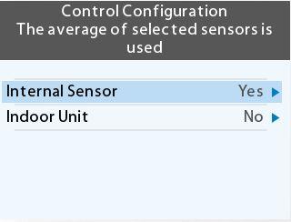 However, the Indoor Unit sensor and averaging methods are not recommended because the Indoor Unit sensor, especially wall-mounted