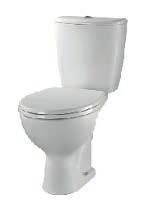 Flushwise toilet cistern and pan with Alcona seat Twyford Alcona 55cm basin with Energy pedestal and