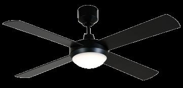 Futura Eco LED 210954 210952 C 210953 4 blade fan with LED light Colour black Colour silver with