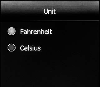 SECTION 2: setup/preferences Section 2.4 Unit Choose between Fahrenheit or Celsius. Press Cancel to ignore the change or press Save to confirm. Section 2.5 Operating Mode The thermostat has two operating modes: 1.