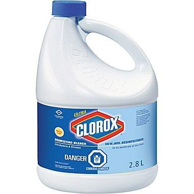 Bleach/Fabric Softeners Clorox Ultra Commercial Bleach (6%) 3 x 3.578 L - 170072 For use on large surfaces such as countertops, floors, hallways and bathrooms.