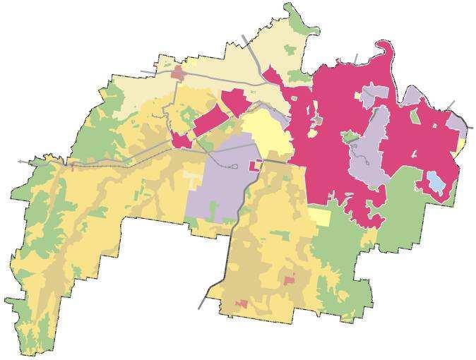 Ipswich LGA - Residential Capacity Population Ultimate Location Development Springfield Eastern Suburbs (Balance) Central Suburbs Ripley Valley Rosewood Walloon Future Urban Investigation areas