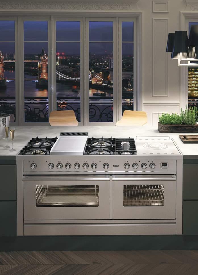 QUADRA SERIES The Quadra Series is the quintessential ILVE freestanding range. Clean, sophisticated stainless steel styling is designed to make a statement in all kitchen décors.