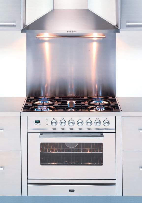 litre oven capacity European A class energy rated Easy clean non staining black vitreous enamel oven interior Catalytic cook and clean interior including roof Sealed oven: lower temperatures, less