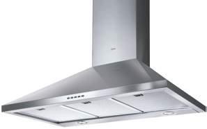 When active the range hood will operate at a higher speed (4) for 10 minutes and then the speed will automatically turn down to speed 3 Centrifugal fan Built to exacting professional cooker hood