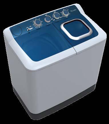 SEMI-AUTOMATIC CWT12-EP25 CWT12-EP25 Washing capacity (kg) 12 Spinning capacity (kg) 7 Color White Spin speed 1350 rpm Features