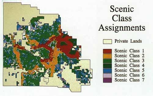 DETERMINE INITIAL SCENIC CLASS ASSIGNMENTS (Product - Initial Scenic Class Maps) The Initial Scenic Class assignments are the final product in the inventory phase.