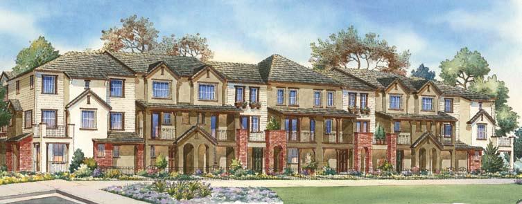 Elevation of twelve-home building Rendering is artist s conception. are approximate and may vary depending upon elevation.