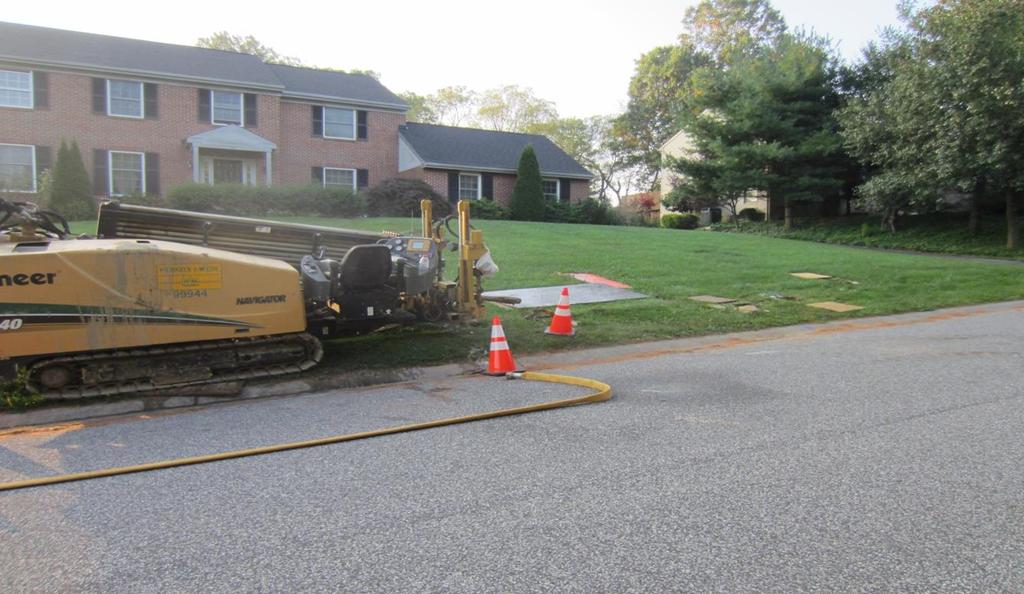 Gas Conversion Project: Main Installation Install new main throughout neighborhood in the state right-ofway at the curb line