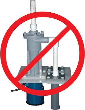 B. Spray or hose off all remaining neutralized acid that may be on the underside of the pump and motor assembly. Pay particular attention to the area where the impeller meets the motor.