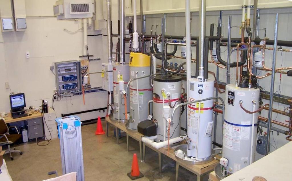 ATS Water Heater Test Lab Since 2007 Capable of sequencing up to six WHs with identical draw profiles and