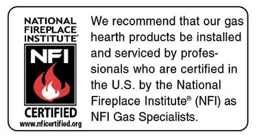 EYF Series Unvented Gas Log Set as they are burned off during the initial operation of the appliance; possibly causing headaches or eye or lung irritation. This is a normal and temporary occurrence.