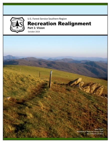 Southern Region s Sustainable Recreation Strategy Vision 2020 sets out Seven Focus Areas Collaborative planning Trails Developed sites Project