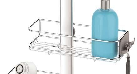 Installation is easy just hook the adjustable hanger over the shower door