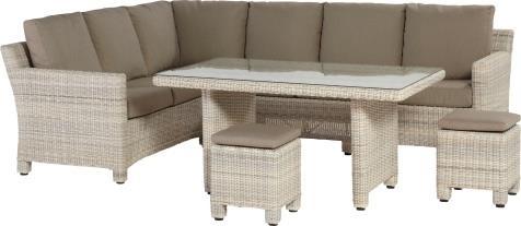 cushions 89570 New Rio Cosy dining coffee table 150 x 90 x 70 cm woven