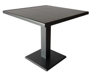 EMPIRE 89669 New Empire table fixed leg 80x80 alu slats 5,5cm / Carbon 89670 New