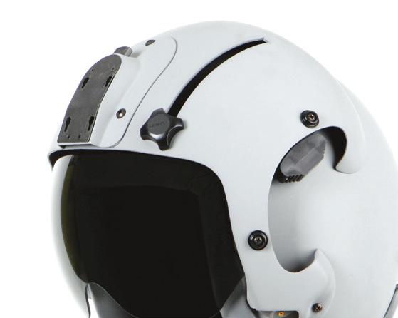 HGU-56/P Dual Visor Housing The Gentex HGU-56/P Helmet is available with a dual visor housing to hold clear and neutral tracked visor assemblies, both of which can be changed to hold advanced visor