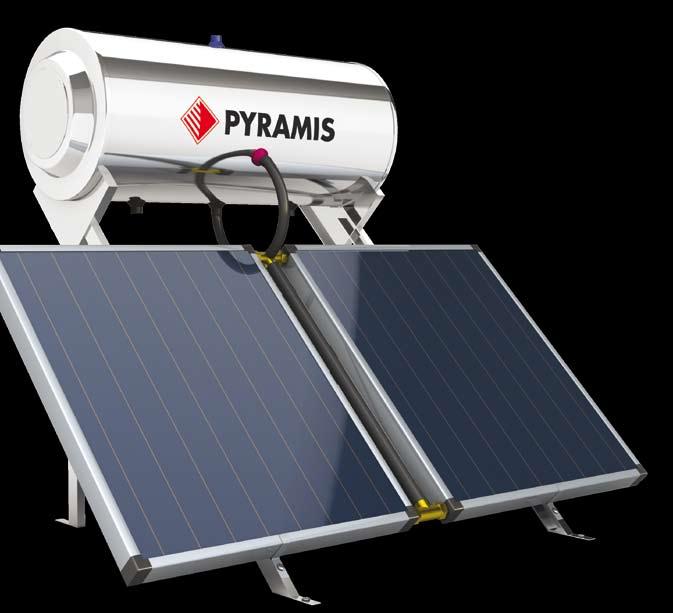 SOLAR SYSTEMS PYRAMIS solar water heaters combine the most advanced collectors -simple or selective- with the latest developed boiler-tank, maximizing the performance even of