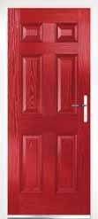 Composite Six Two FD30 Solid, Red Fire doors are a