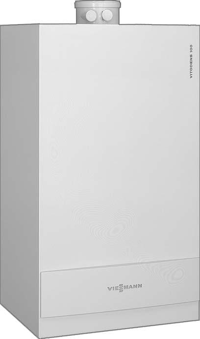 Wall-Mounted Condensing Boiler with modulating stainless steel natural gas cylinder burner and stainless steel Inox-Radial heat