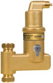 in solar systems. Spirotech offers solar products with the patented AutoClose function, which makes the valves redundant.