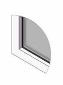 Measure depth from glass to moulding of the window. See page 17 for minimum and maximum dimensions. 2.