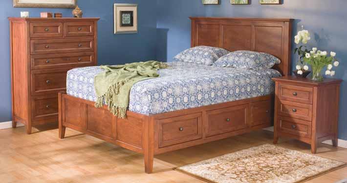 this stunning collection. Made from American Alder hardwoods, the exacting design of these beds satisfy even the most discerning and demanding.