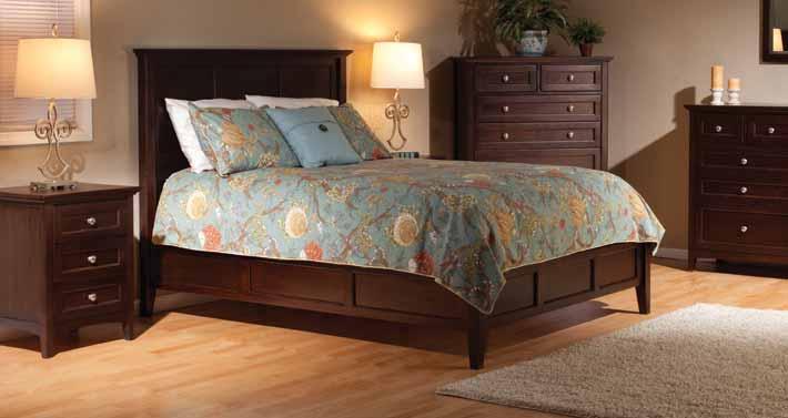 55-1/2"H Footboard: 17-1/2"H Designed to use with most Hollywood bed